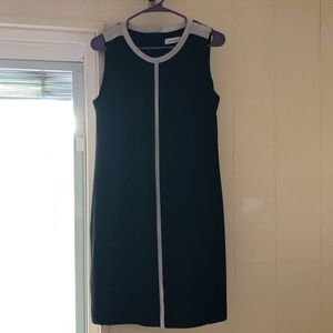 🌟Calvin Klein Black Dress with White Accents